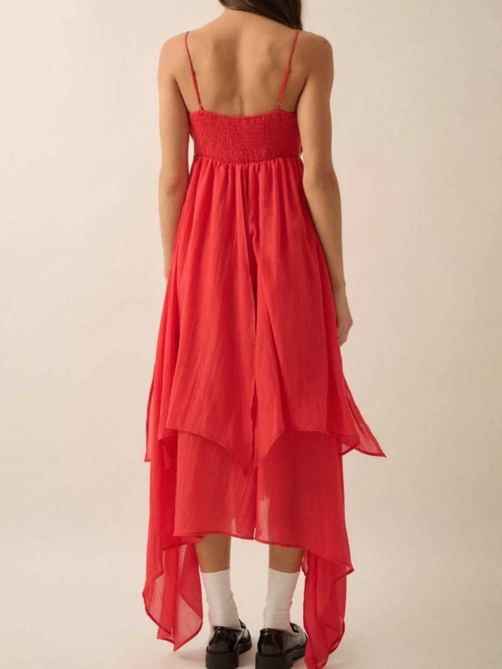 Blu Pepper Red Hot Maxi Dress NWT